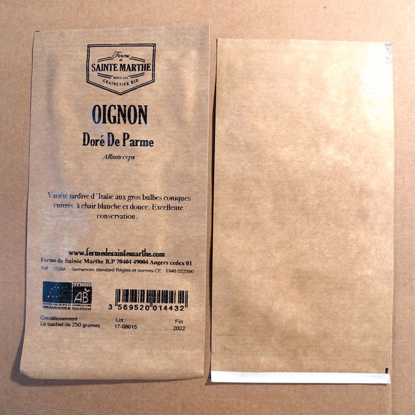 Example of Onion Dorata Di Parma - Ferme de Sainte Marthe Seeds per pack of 250 seeds specimen as delivered