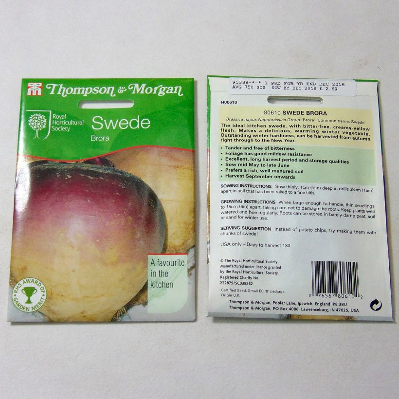 Example of Swede Brora - Rutabaga per pack of 750 seeds specimen as delivered