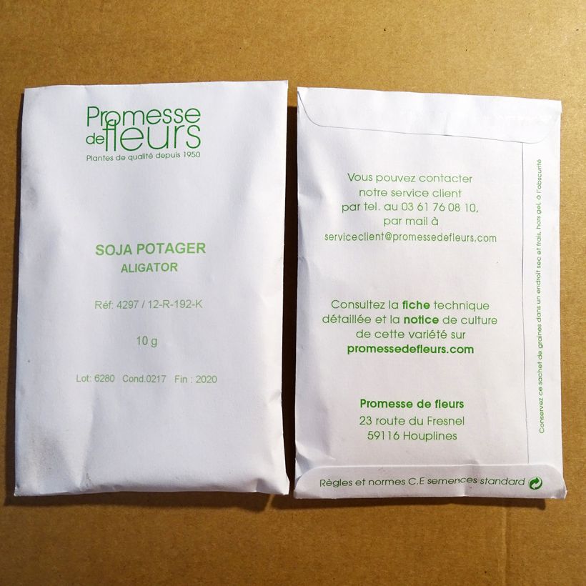 Example of Glycine hispida  per pack of 50 ? 80 seeds (10g) specimen as delivered