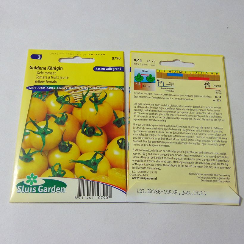 Example of Goldene Königin Tomato - Golden Queen Tomato per pack of 75 seeds specimen as delivered