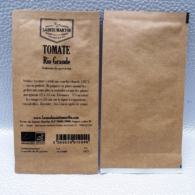Example of Rio Grande Untreated Tomato - Ferme de Sainte Marthe seeds per pack of 50 seeds specimen as delivered