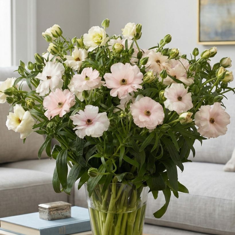 Ranunculus asiaticus Butterfly Ariadne® - Persian Buttercup (Plant habit)