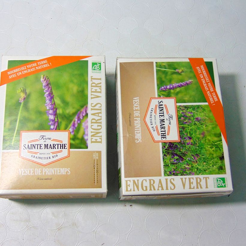 Example of Organic Spring Vetch - Green Manure - Ferme de Sainte Marthe seeds per 500 g seed pack specimen as delivered