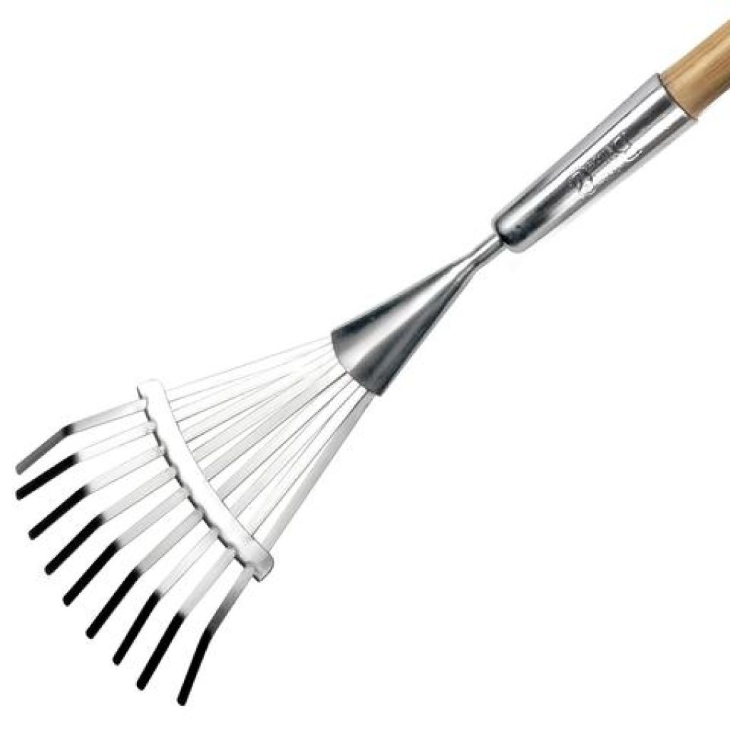 Narrow flat wire rake 9 tines Burgon & Ball - RHS Range