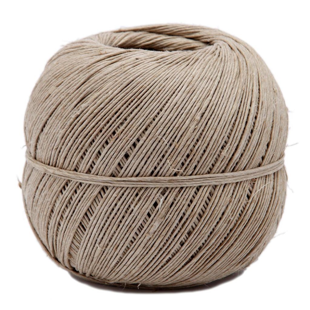 La Cordeline Polished Linen Twine - 500g Ball ±100m (328ft) S/Film - Natural