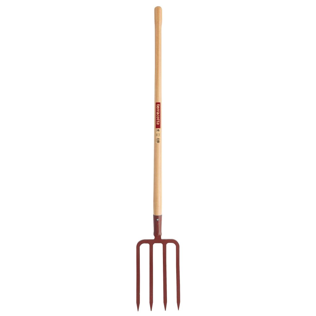 Terracotta digging fork by Leborgne