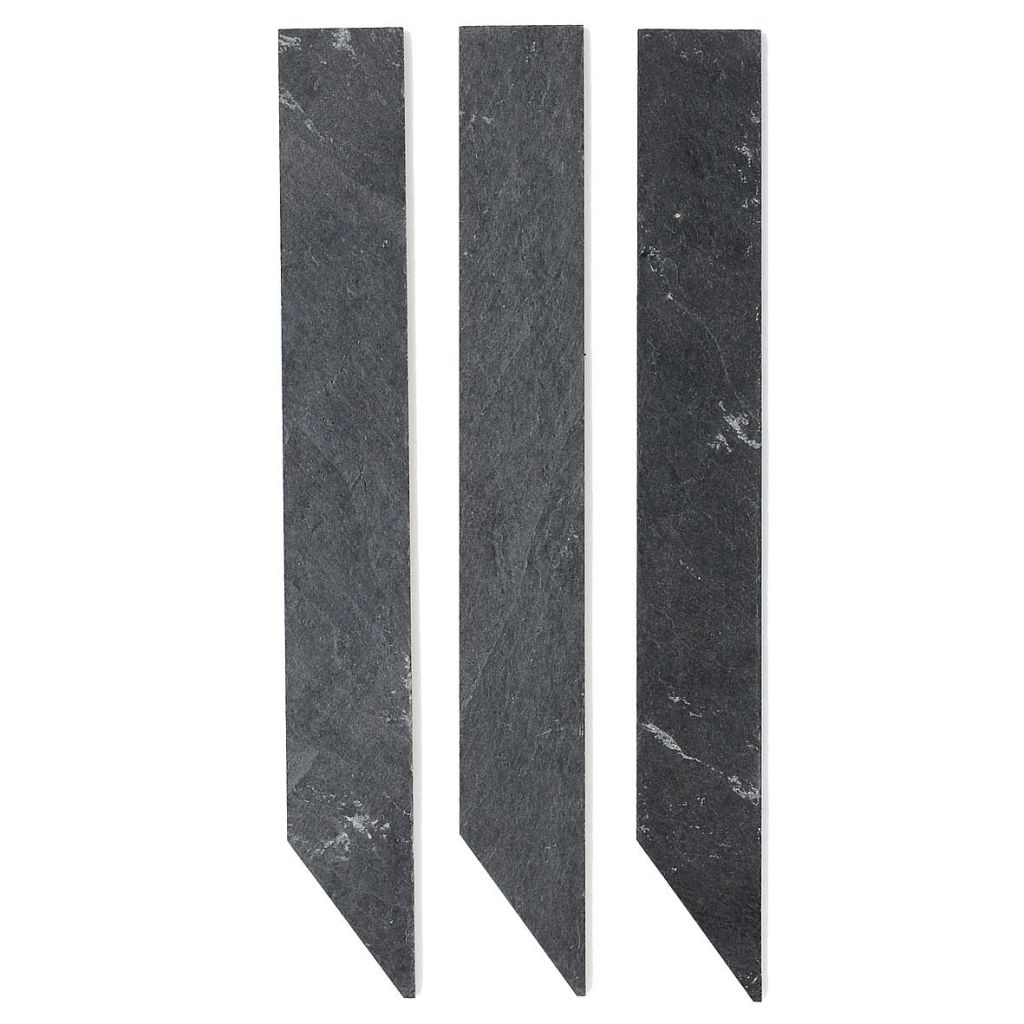 Rectangular slanted slate plant label 3 x 24 cm