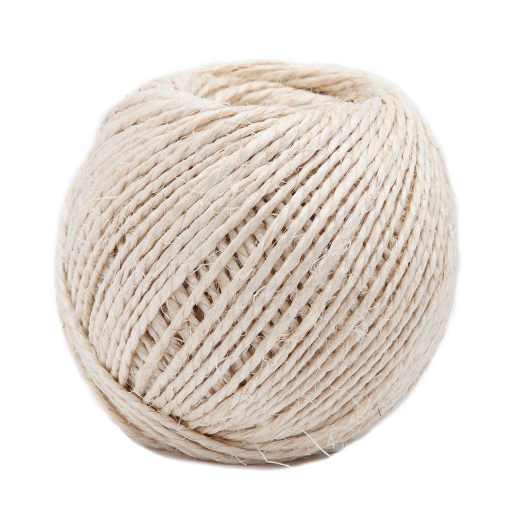3.5mm Sisal Twine - 200g Ball, approximately 25m in length