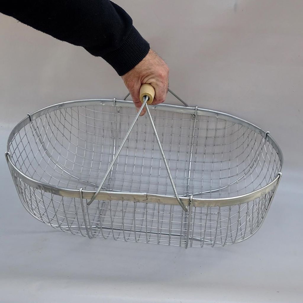 Galvanised Harvest Basket