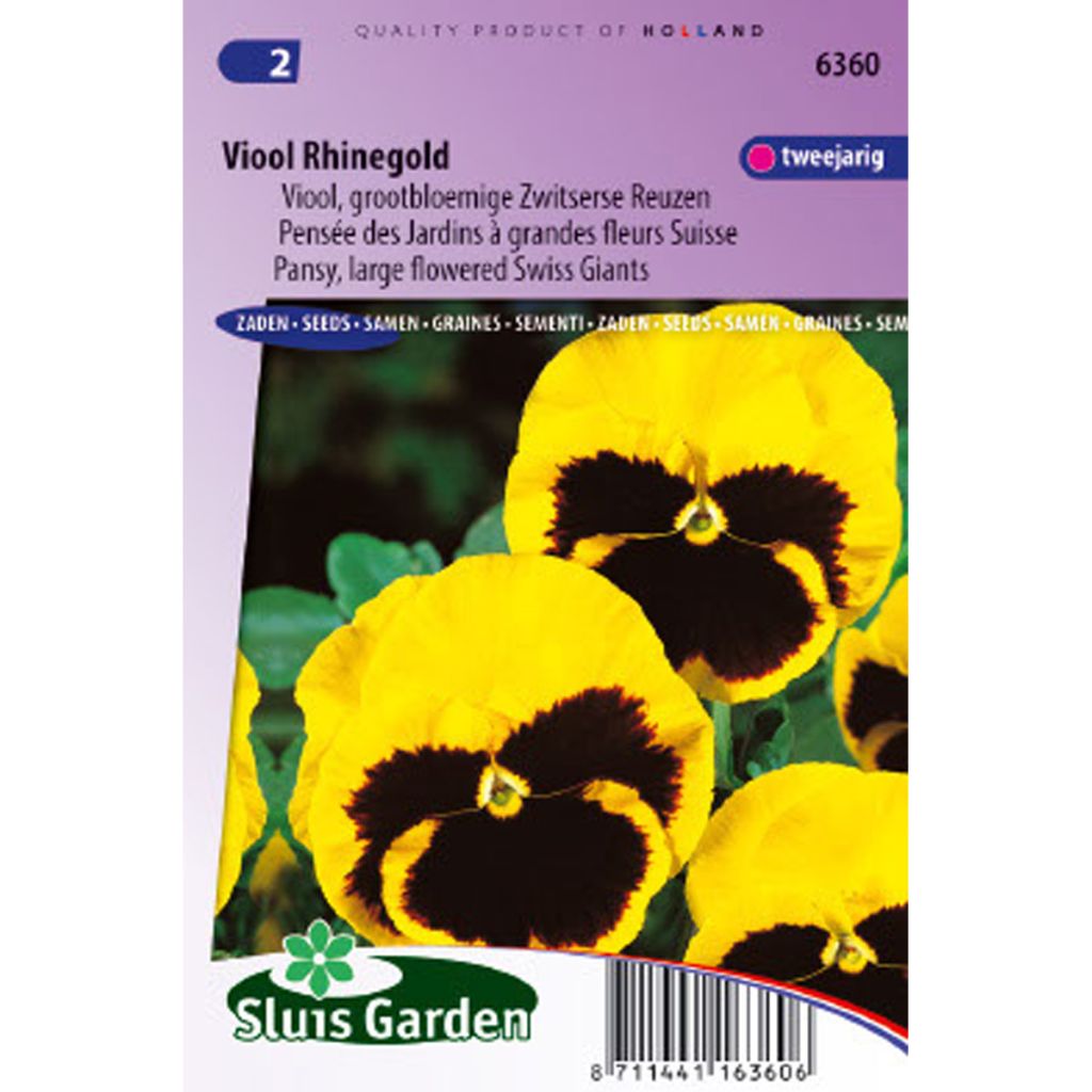Viola Rhinegold Swiss Garden Pansy Seeds