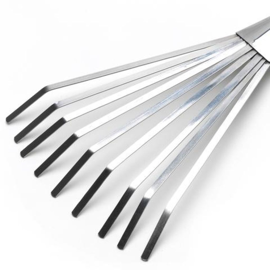 Small narrow flat wire rake with 9 tines Burgon & Ball - RHS Range