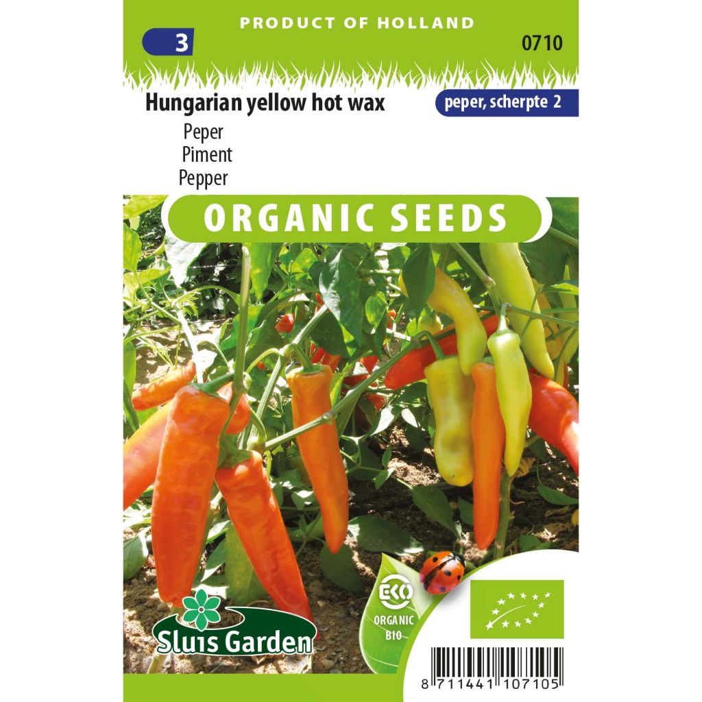 Chilli Pepper Hungarian Hot Wax Organic