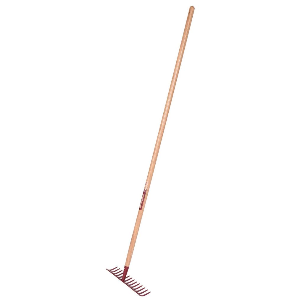 Leborgne 14-tine Forged Rake with Terracotta Wooden Handle