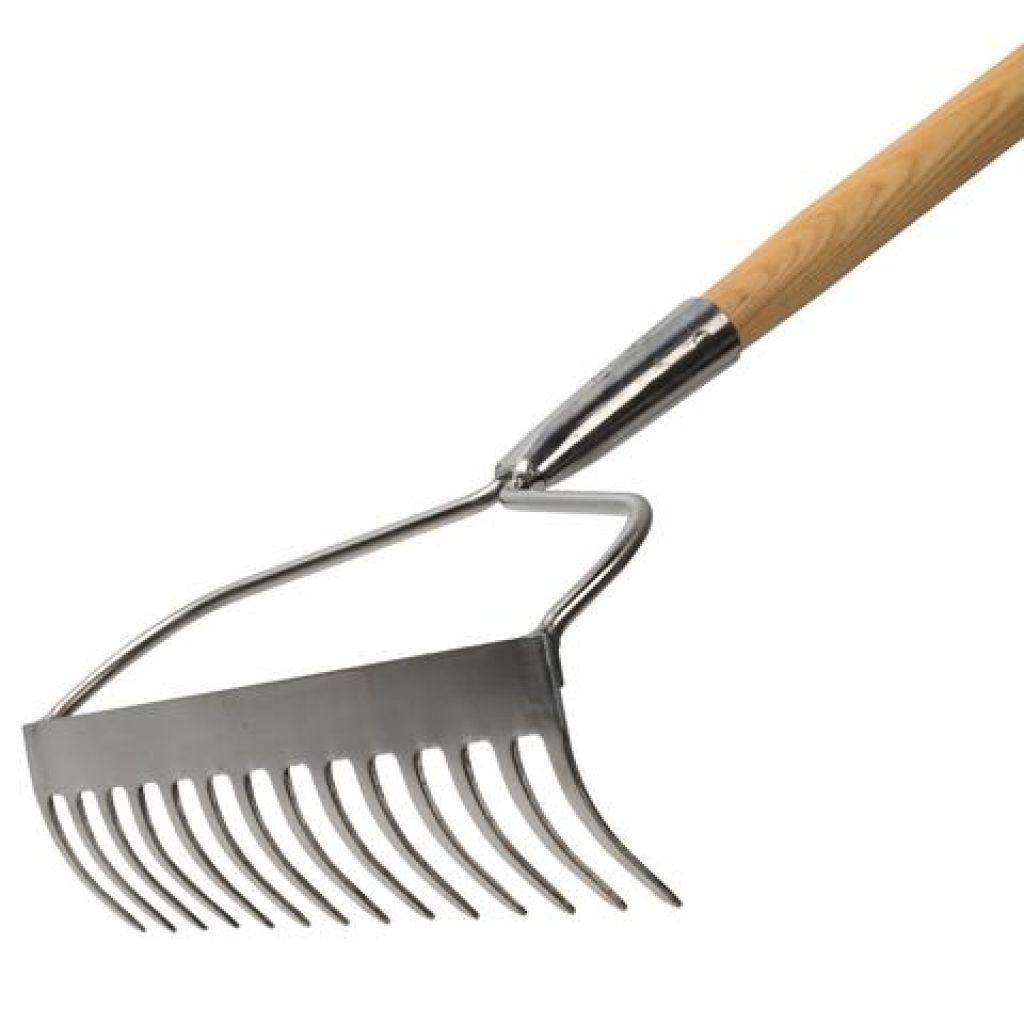 Polished steel rake Burgon & Ball - RHS Range