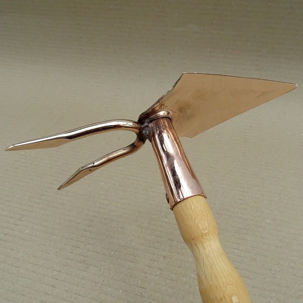 Phoenix Hand cultivator with a blade and copper fork - PKS Bronze range