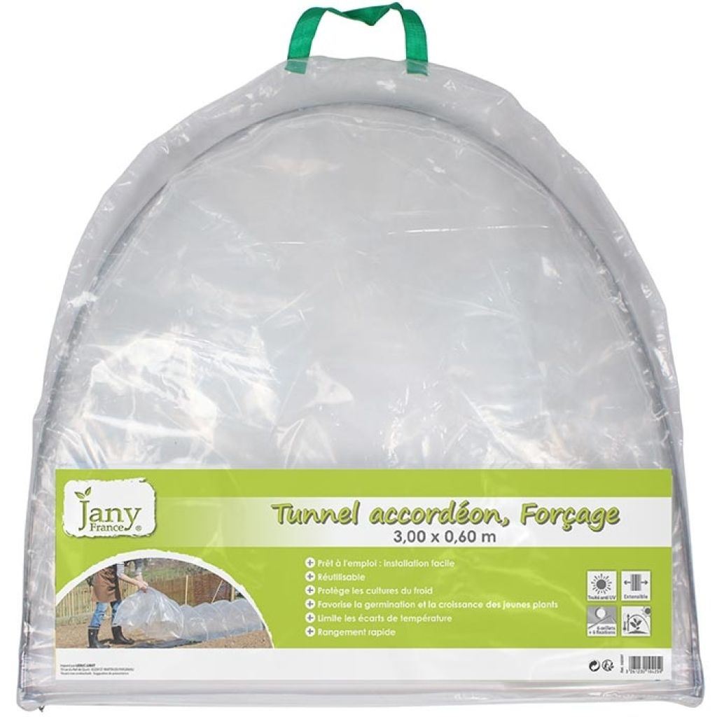 Cordate accordion tunnel for forcing 0.60 x 3m (10ft)