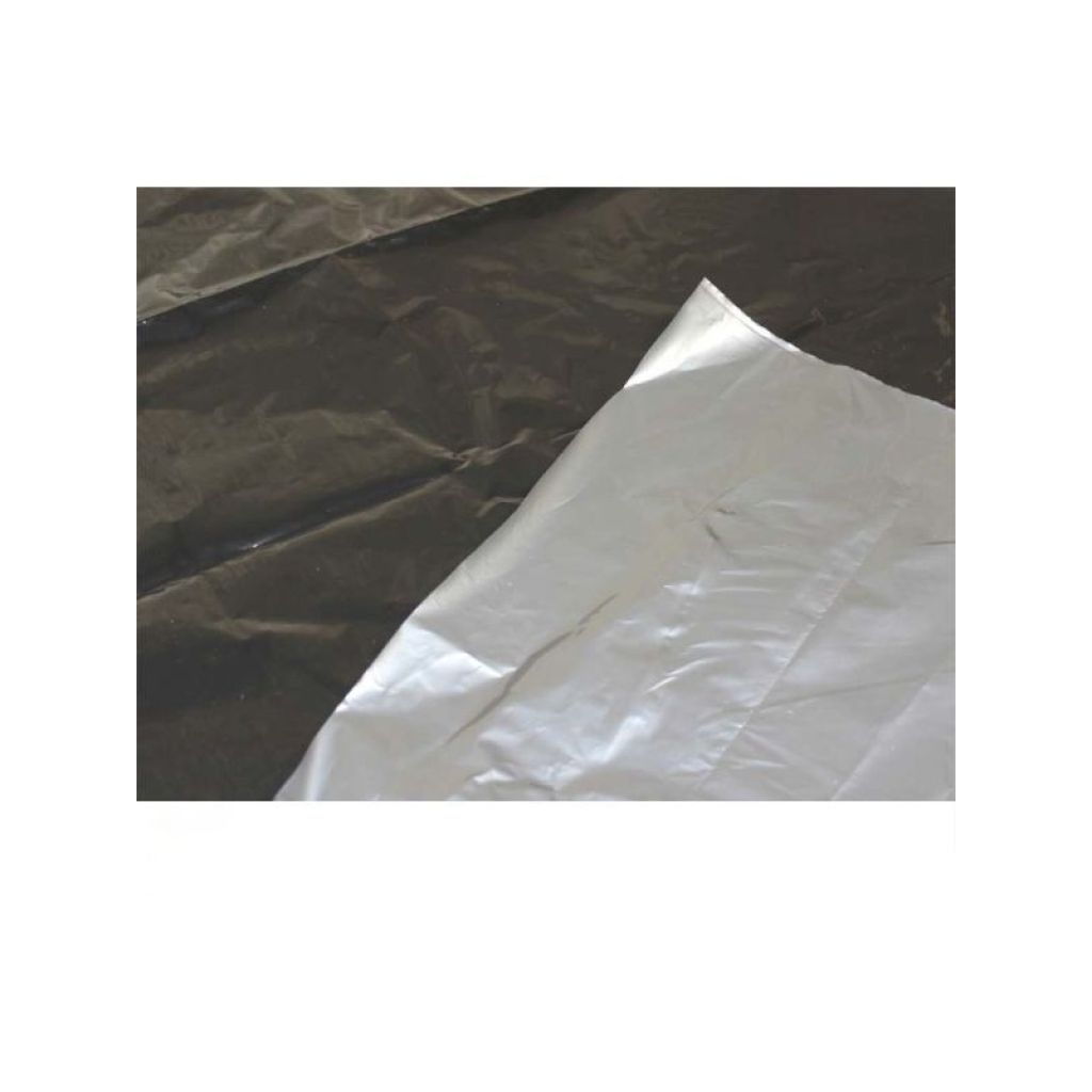 Pre-cut 30-micron black and silver mulch film, 1.40 x 10 m (33ft)