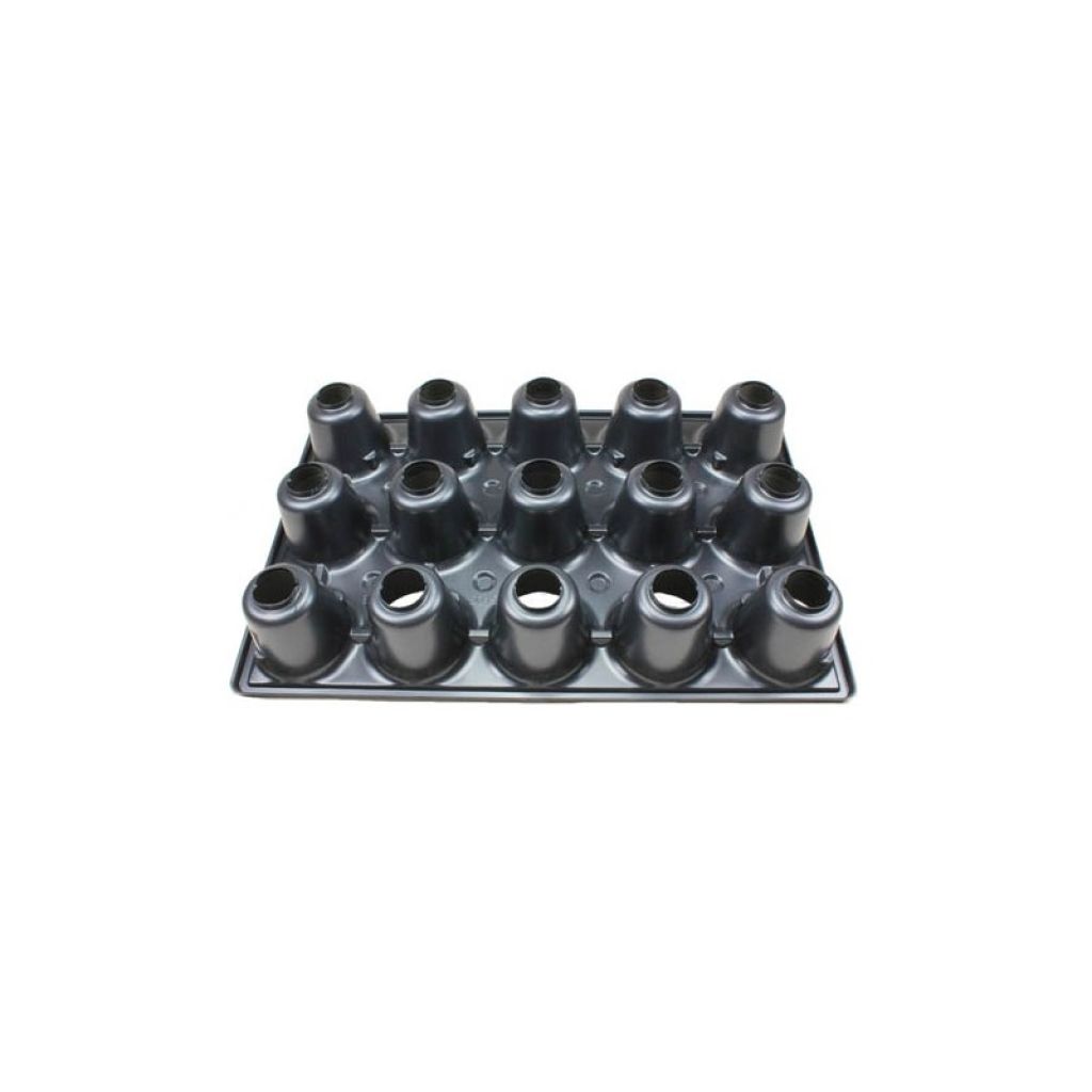 Reusable sowing tray with 15 cells (volume 0.29 litres).