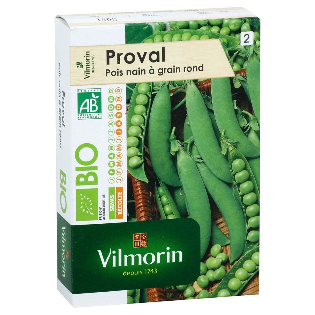 Organic Early Dwarf Pea Proval