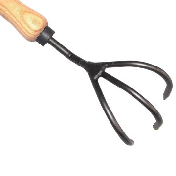 Traditional 3-prong cultivator by De Pypere - Garden claw